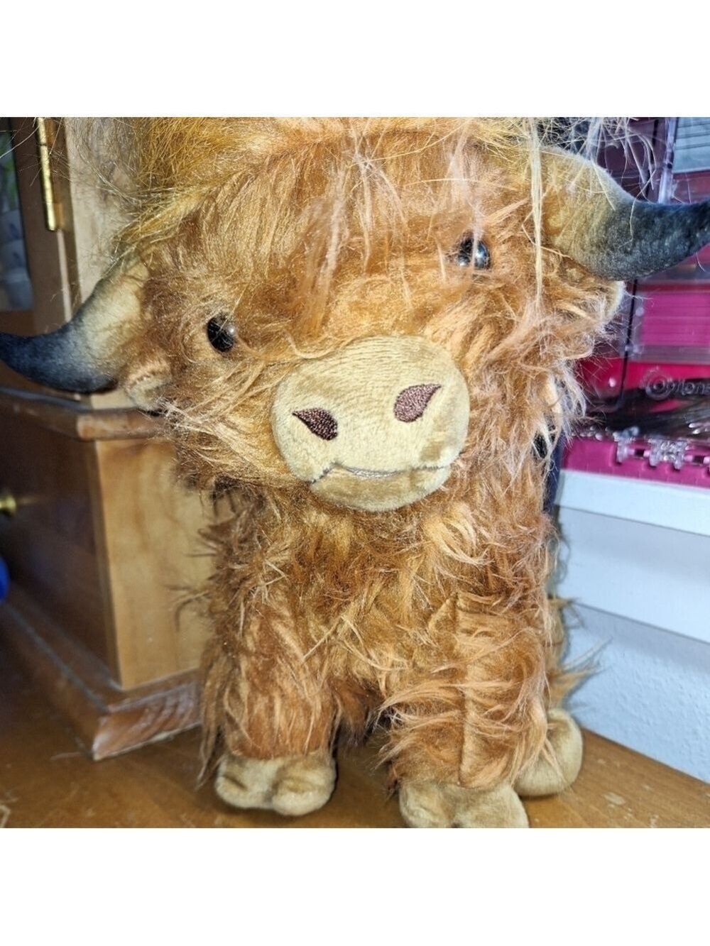 Highland Cow Plush 10 Inches Horns